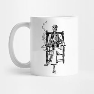 Smoking skeleton Mug